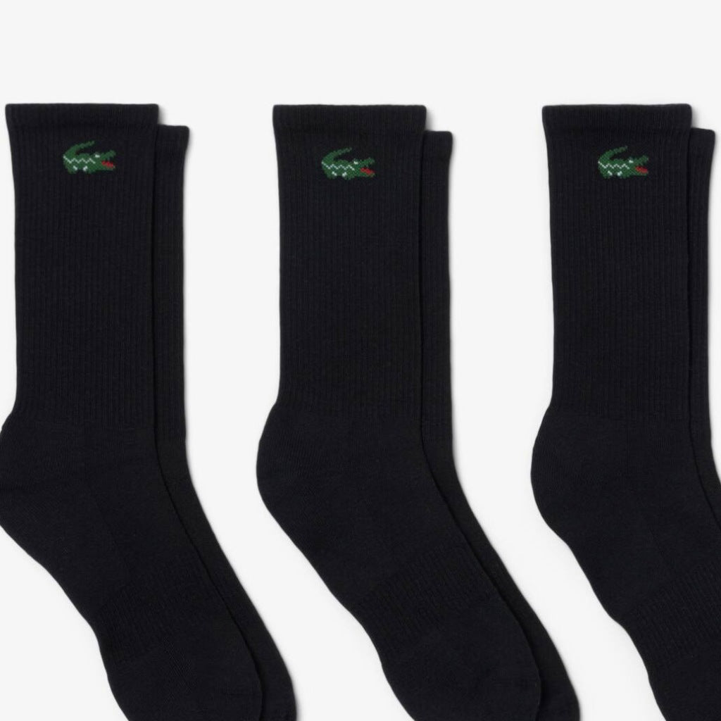 LACOSTE RA CREW SOCKS en color NEGRO  (6)
