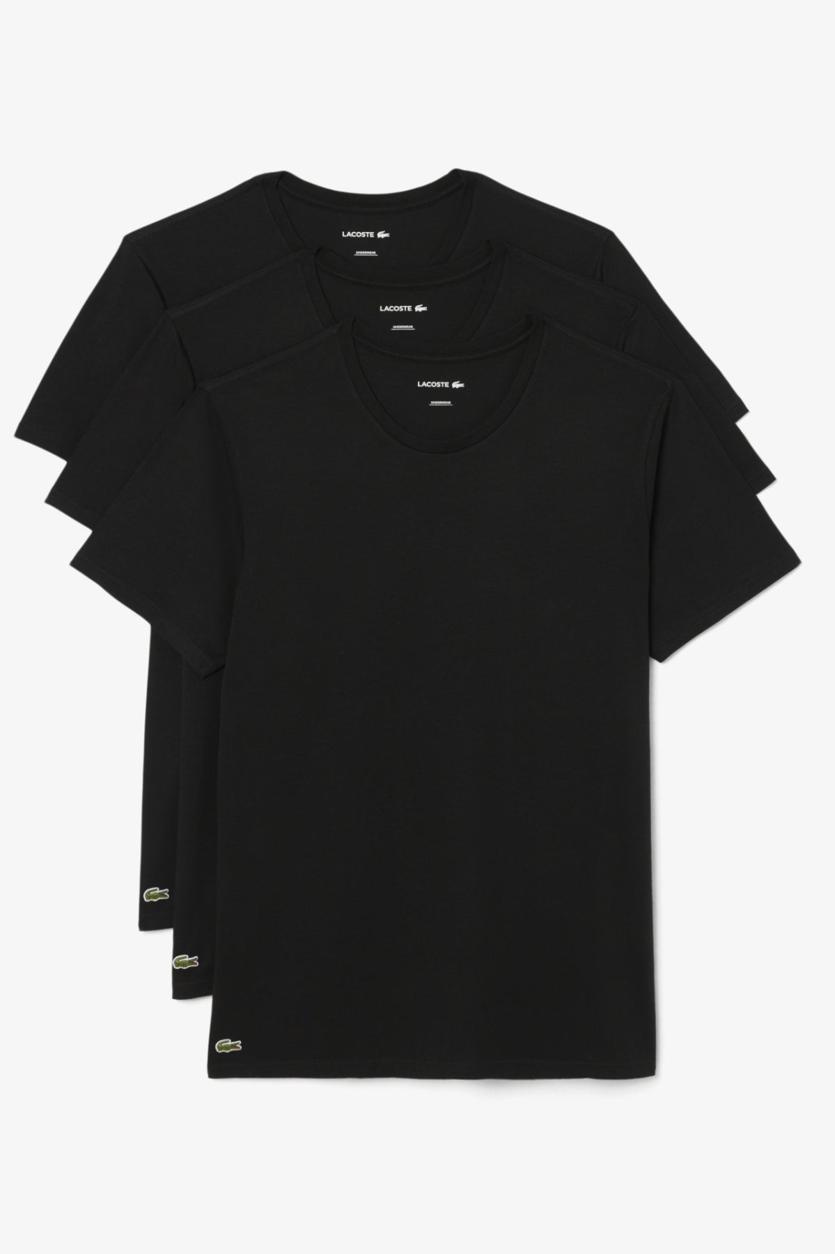 LACOSTE TH UNDERWEAR TEE SHIRT en color NEGRO  (3)