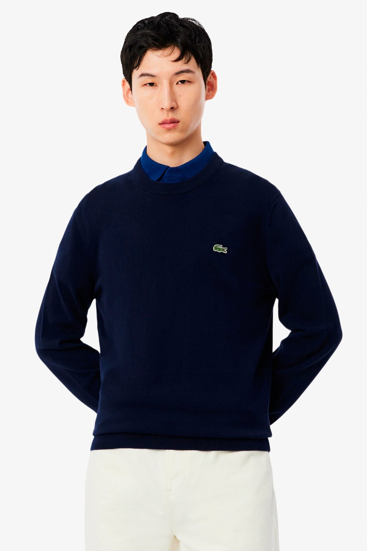 LACOSTE AH CREWNECKS SWEATERS en color AZUL  (1)