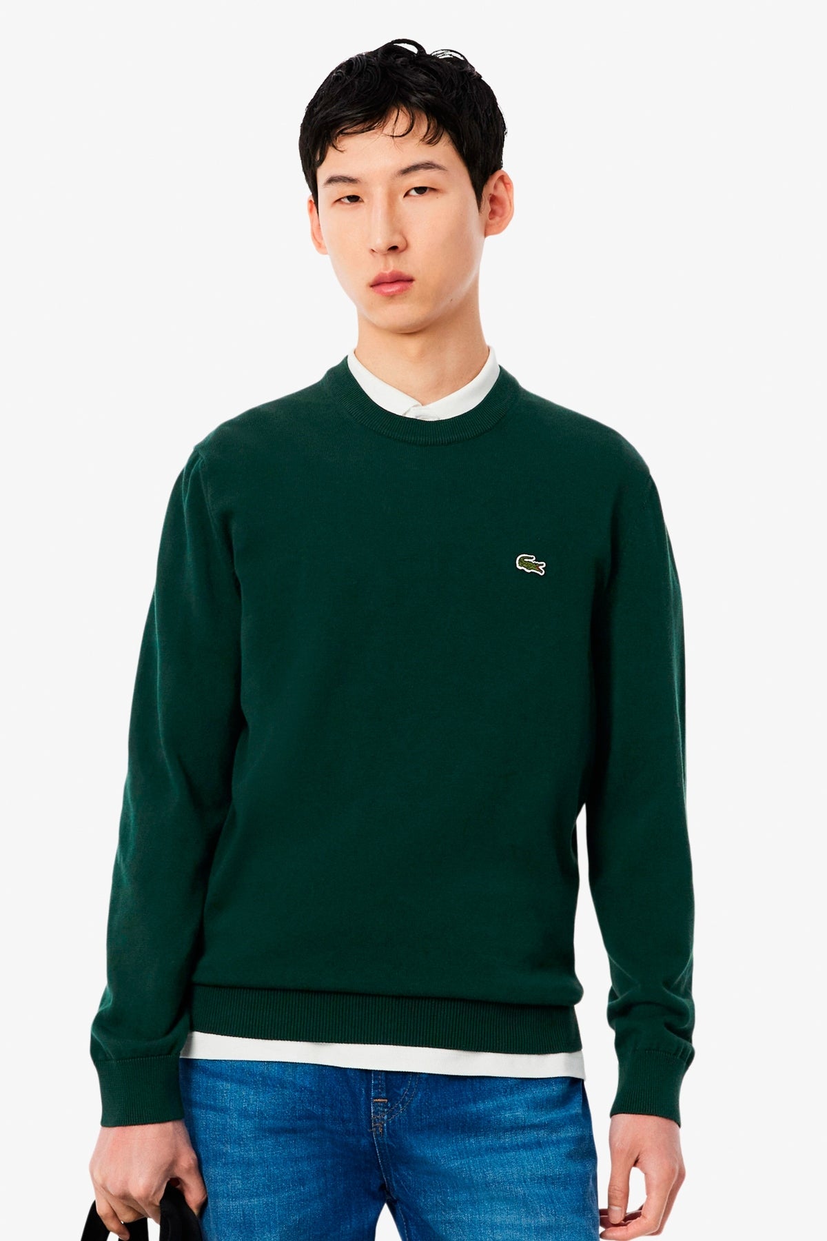 LACOSTE AH CREWNECKS SWEATERS en color VERDE  (1)