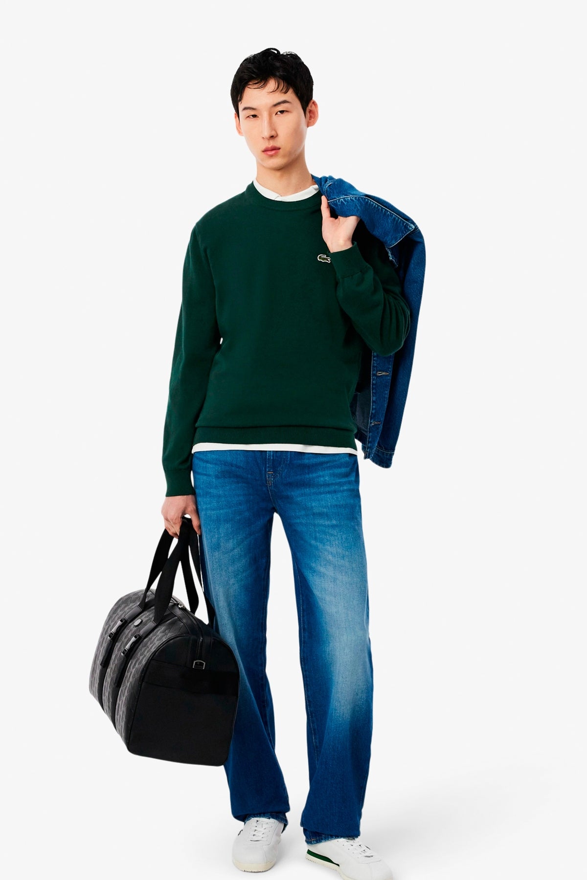 LACOSTE AH CREWNECKS SWEATERS en color VERDE  (5)