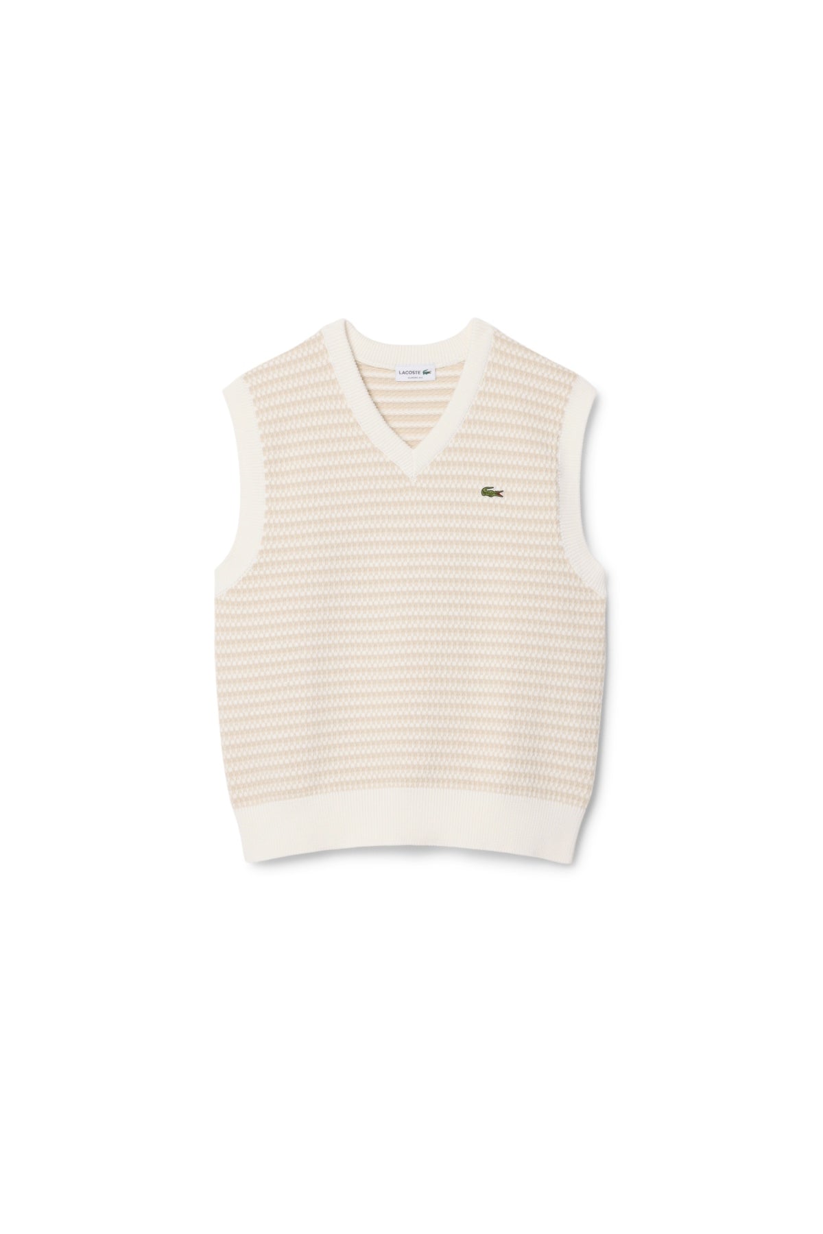 LACOSTE AH SLEEVELESS SWEATERS en color BEIS  (1)