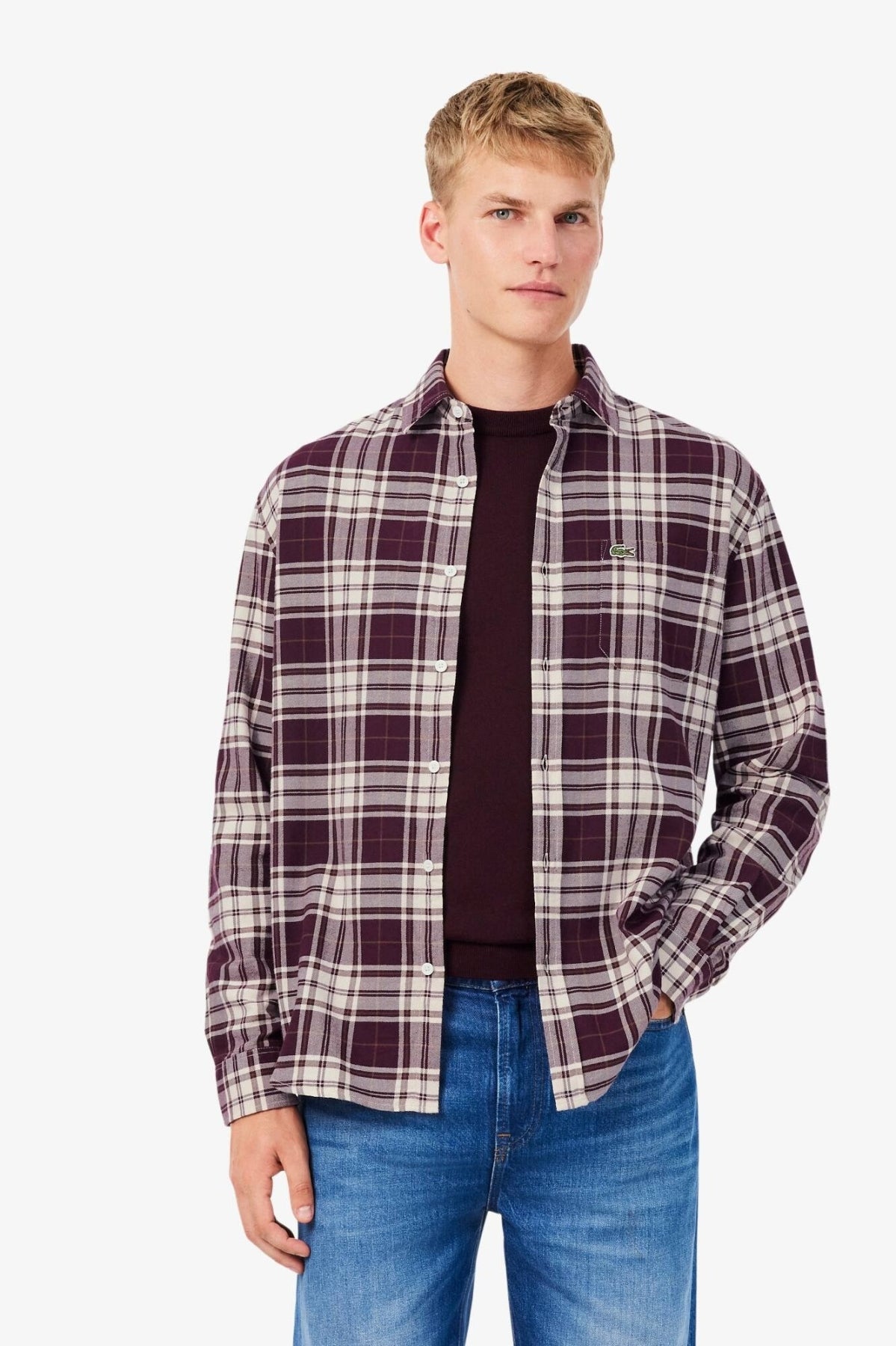 LACOSTE CH CASUAL SHIRTS en color MARRON  (1)