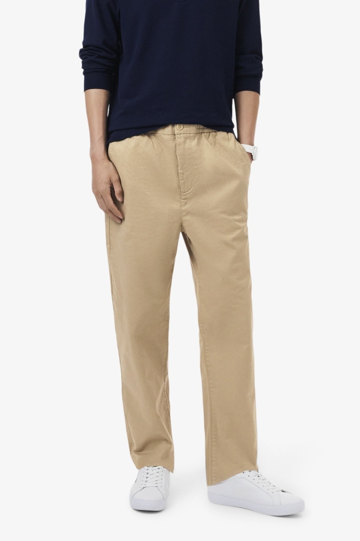 LACOSTE HH ELASTIC WAIST TROUSERS en color BEIS  (1)