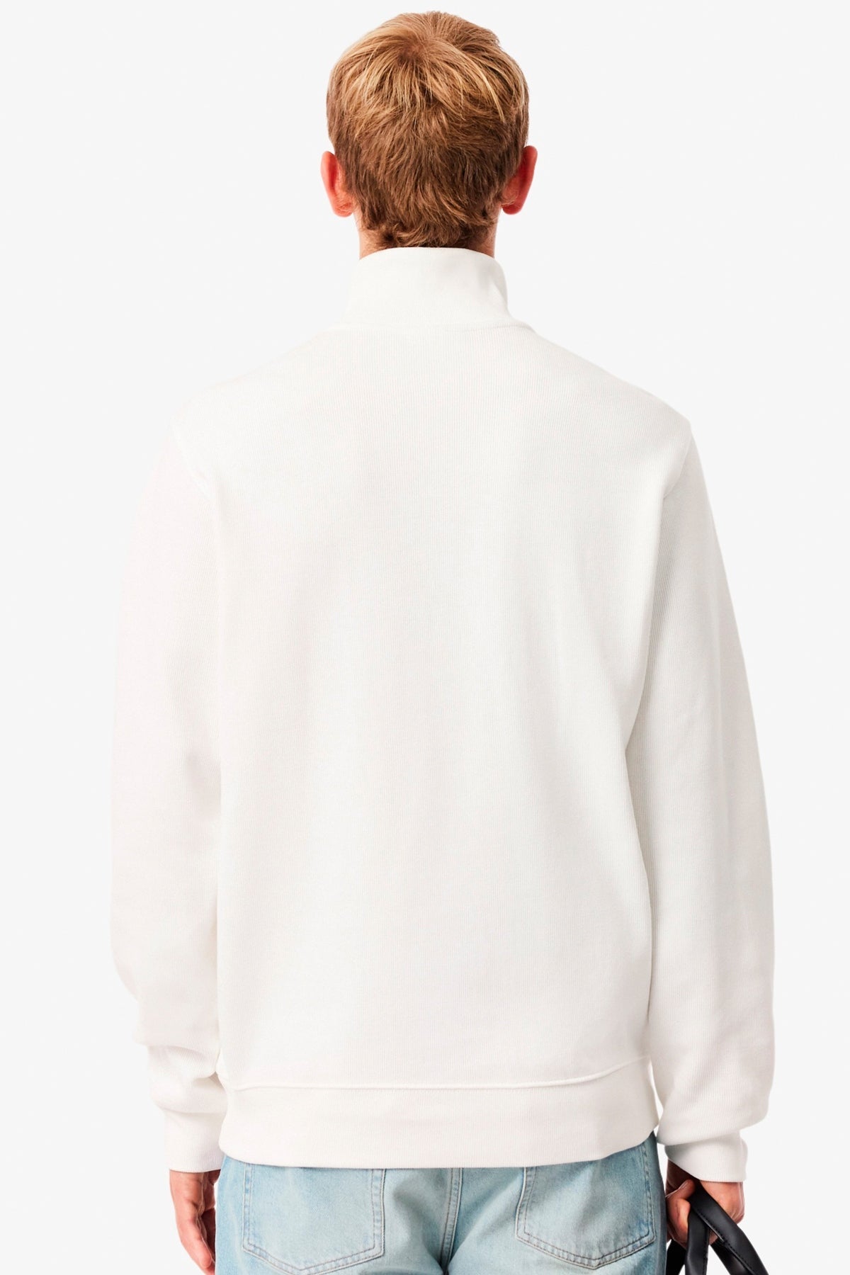 LACOSTE SH HALF ZIP SWEATSHIRTS en color BLANCO  (2)