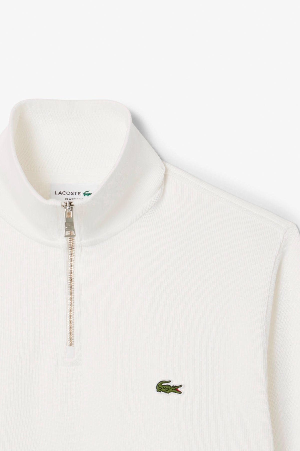 LACOSTE SH HALF ZIP SWEATSHIRTS en color BLANCO  (5)