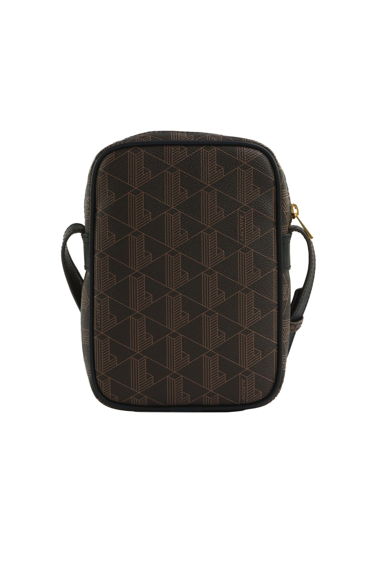 LACOSTE NUBG VERTICAL CAMERA BAG en color MARRON  (2)