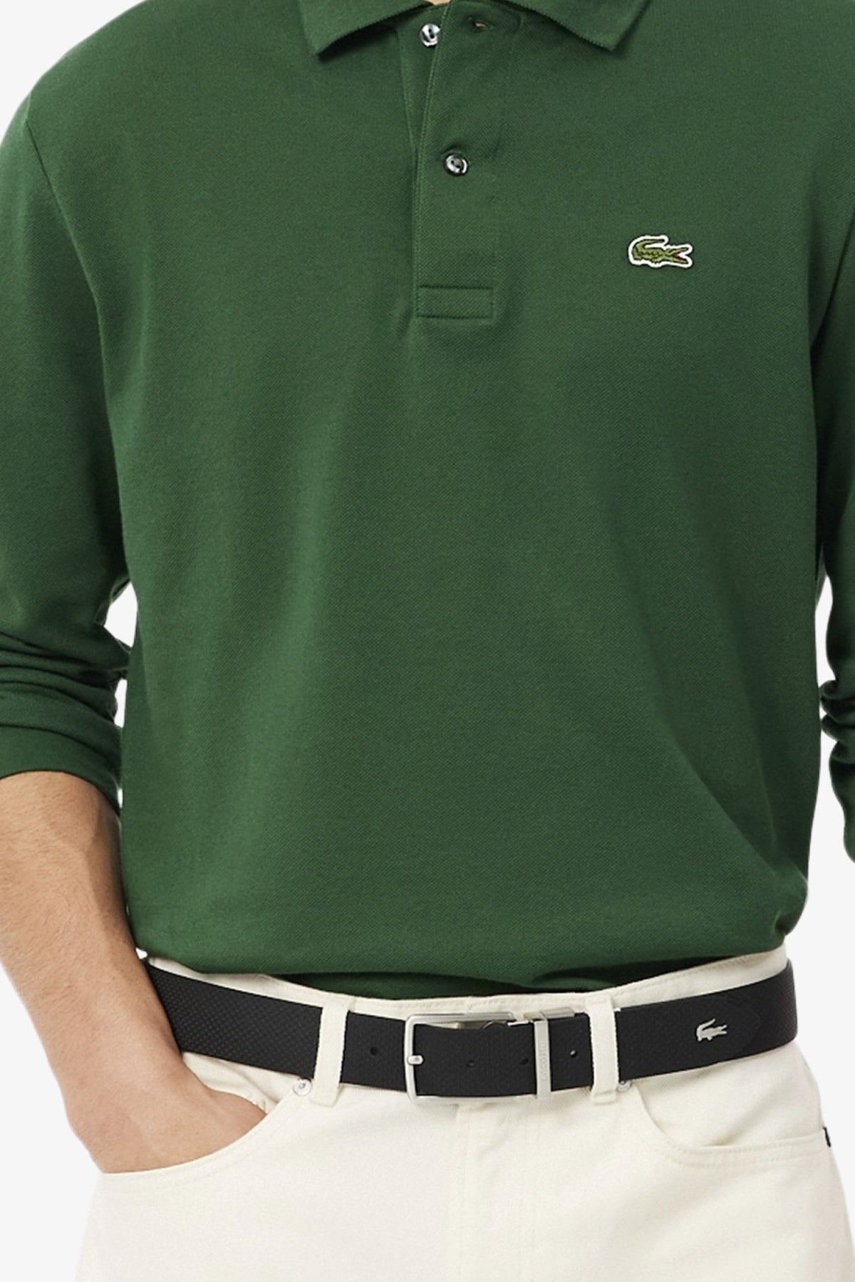 LACOSTE RC EMBOSS PLAIN BELT en color NEGRO  (1)