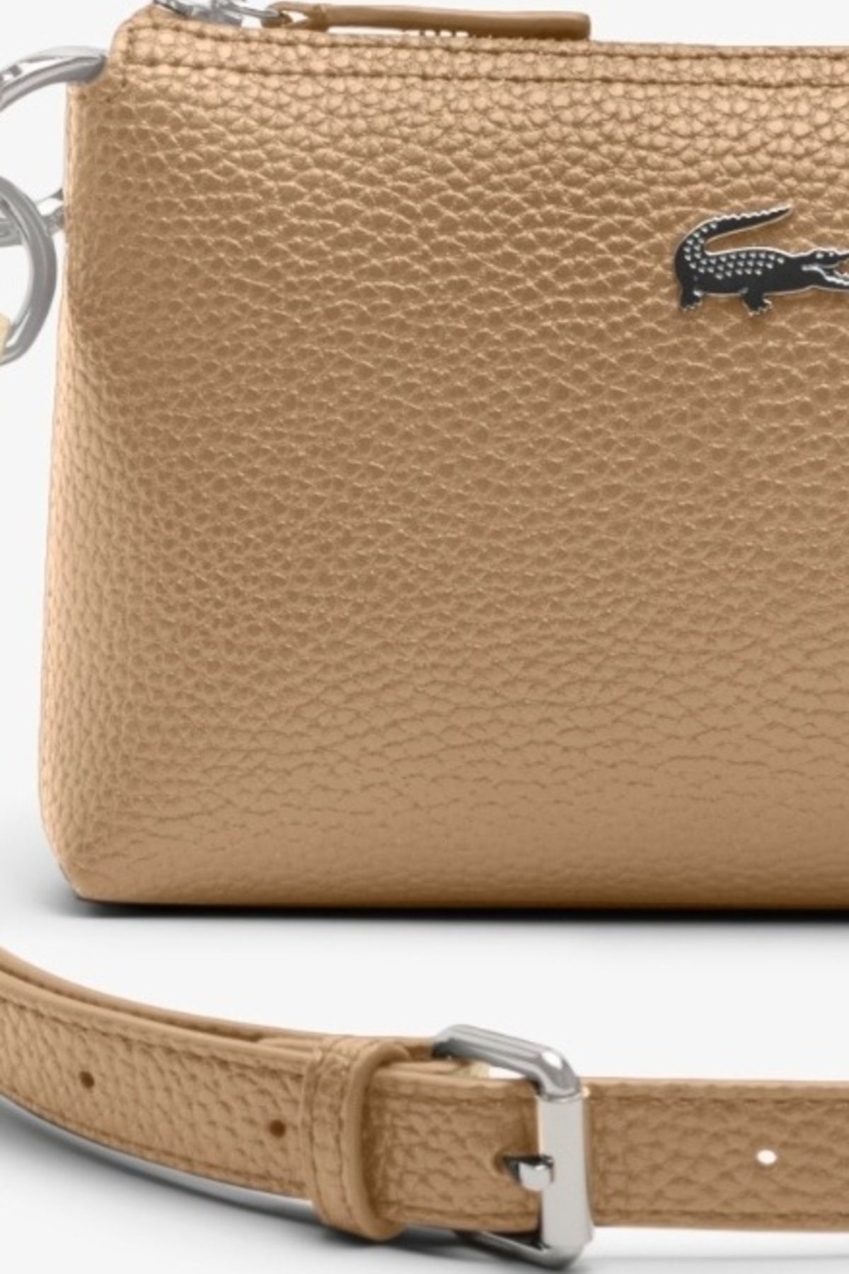 LACOSTE NFAA CROSSOVER BAG en color NUDE  (2)