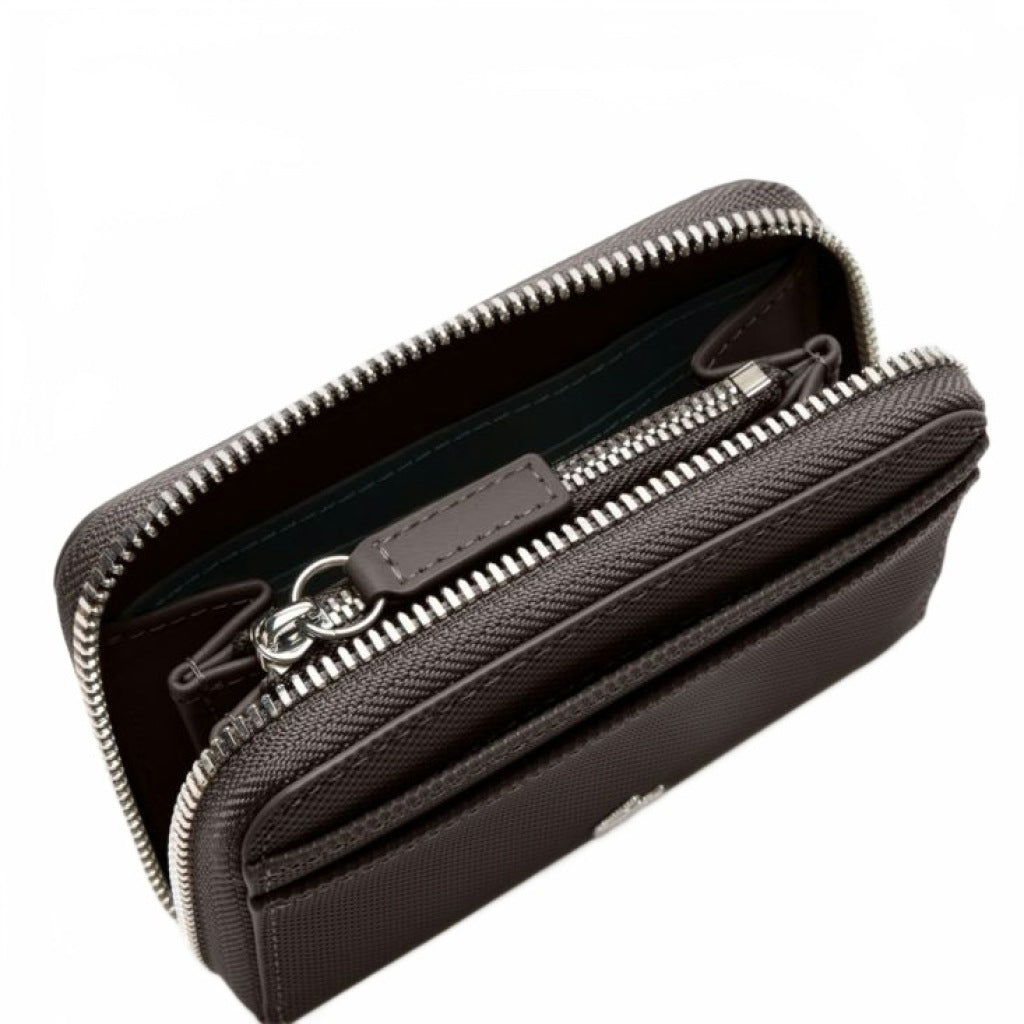 LACOSTE NFDZ ZIP COIN WALLET en color MARRON  (5)