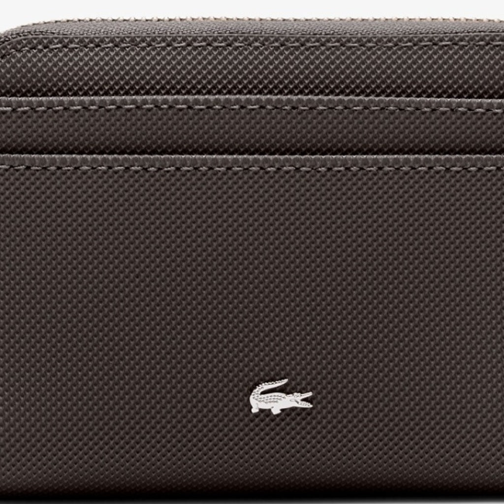 LACOSTE NFDZ ZIP COIN WALLET en color MARRON  (6)