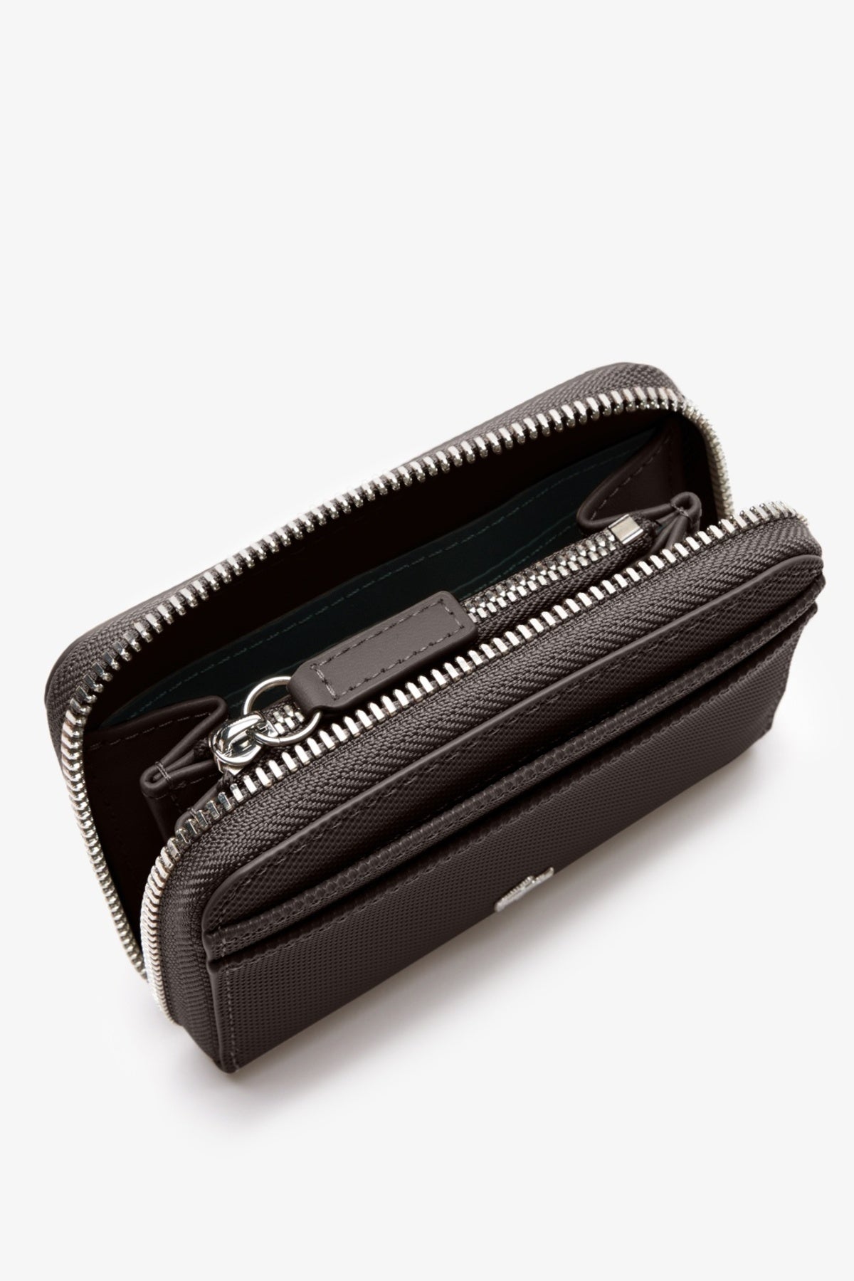 LACOSTE NFDZ ZIP COIN WALLET en color MARRON  (2)