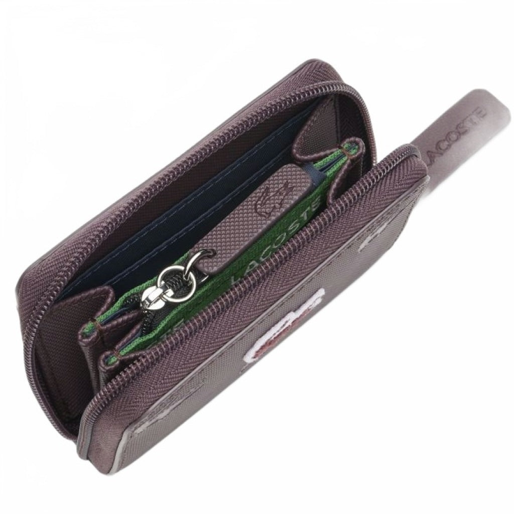 LACOSTE NFHN ZIP COIN WALLET en color MARRON  (5)