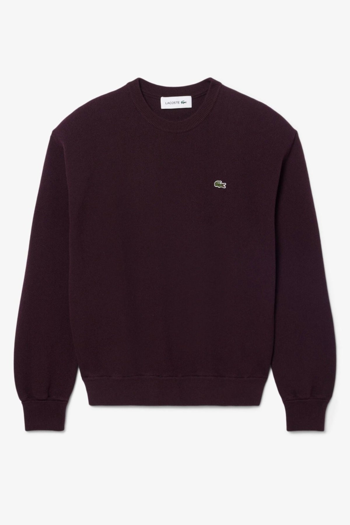 LACOSTE CREWNECKS SWEATERS en color BURDEOS  (1)