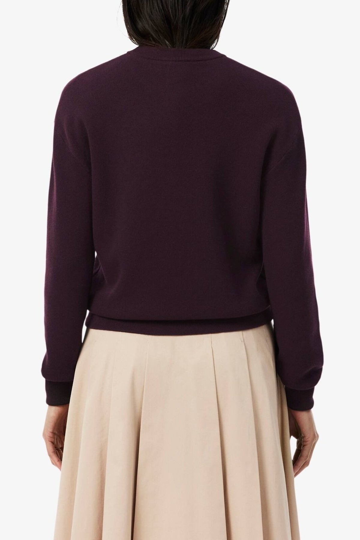 LACOSTE CREWNECKS SWEATERS en color BURDEOS  (2)