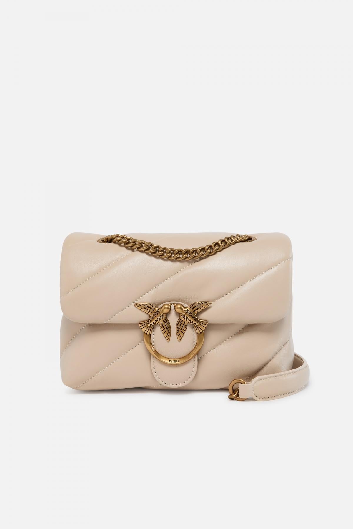 PINKO  LOVE MINI PUFF CL SHEEP en color BEIS  (1)