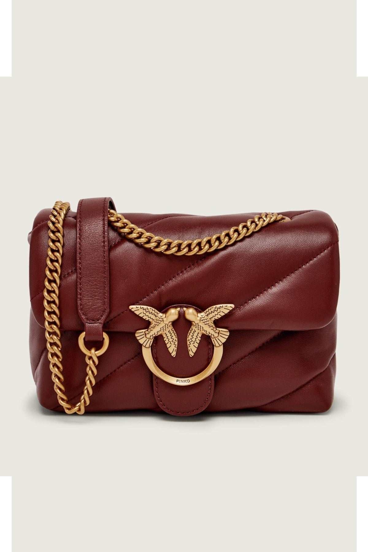 PINKO LOVE MINI PUFF CL SHEEP en color BURDEOS  (1)