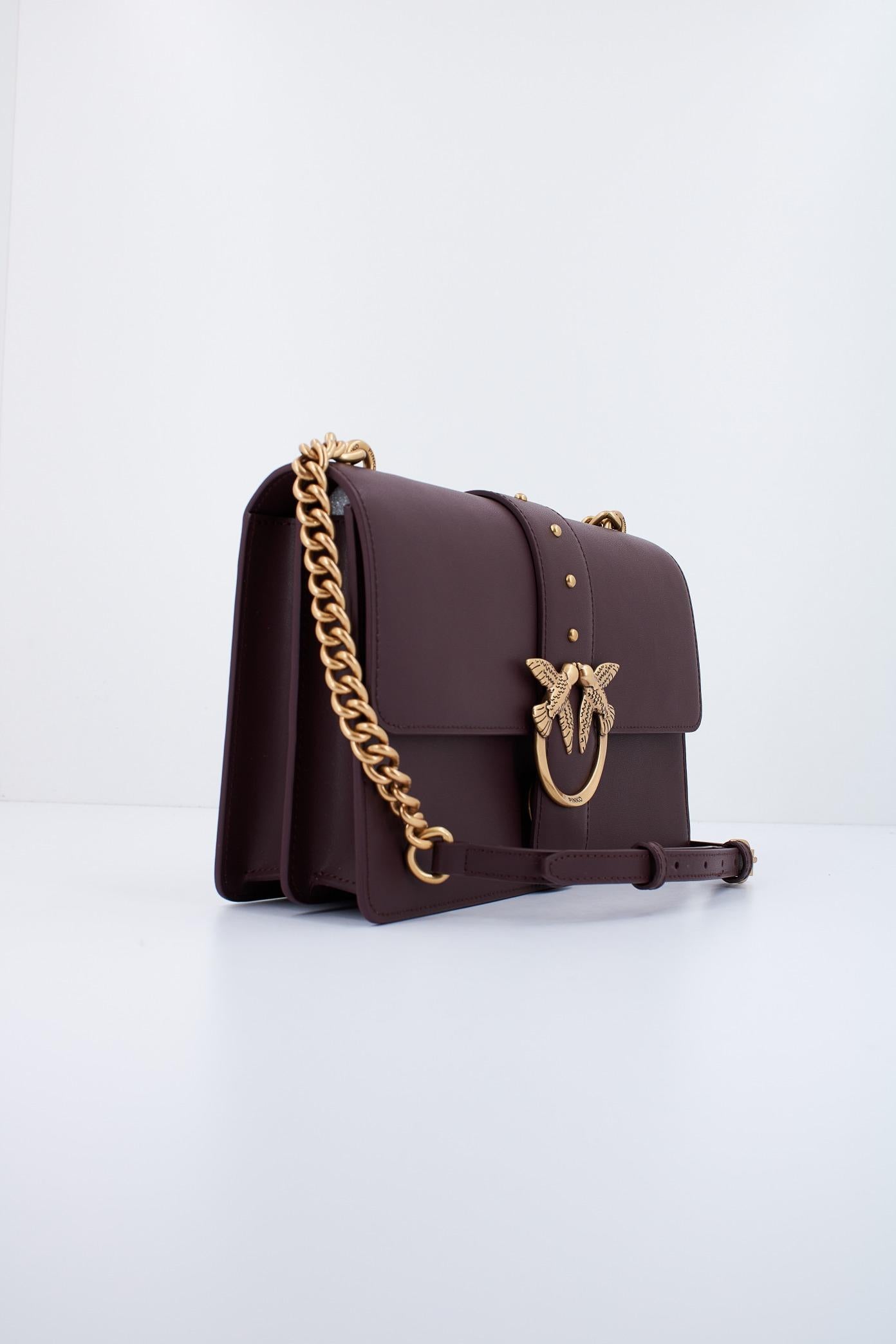 PINKO LOVE ONE CLASSIC C en color BURDEOS  (3)