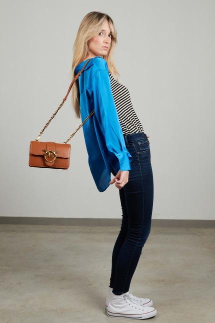 PINKO  LOVE ONE MINI CL VITELL en color MARRON  (5)