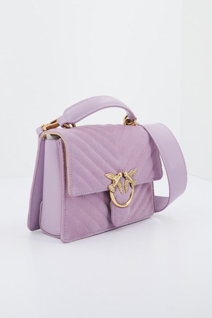 PINKO LOVE ONE TOP HANDLE MIN en color VIOLETA  (1)