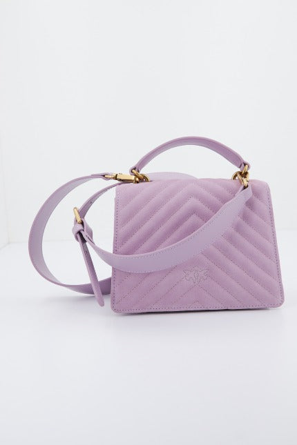 PINKO LOVE ONE TOP HANDLE MIN en color VIOLETA  (3)