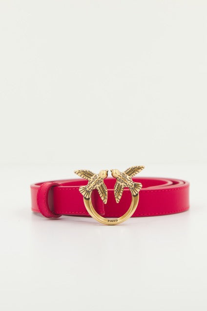 PINKO LOVE BERRY H BELT VITE en color ROJO  (1)