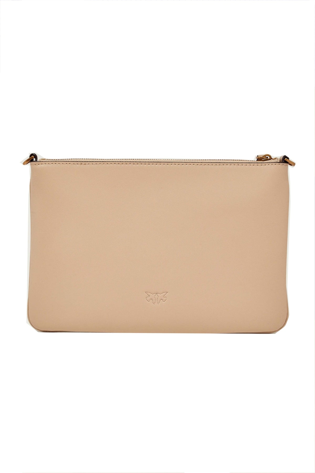 PINKO CLASSIC FLAT LOVE BAG SIMPLY en color BEIS  (3)