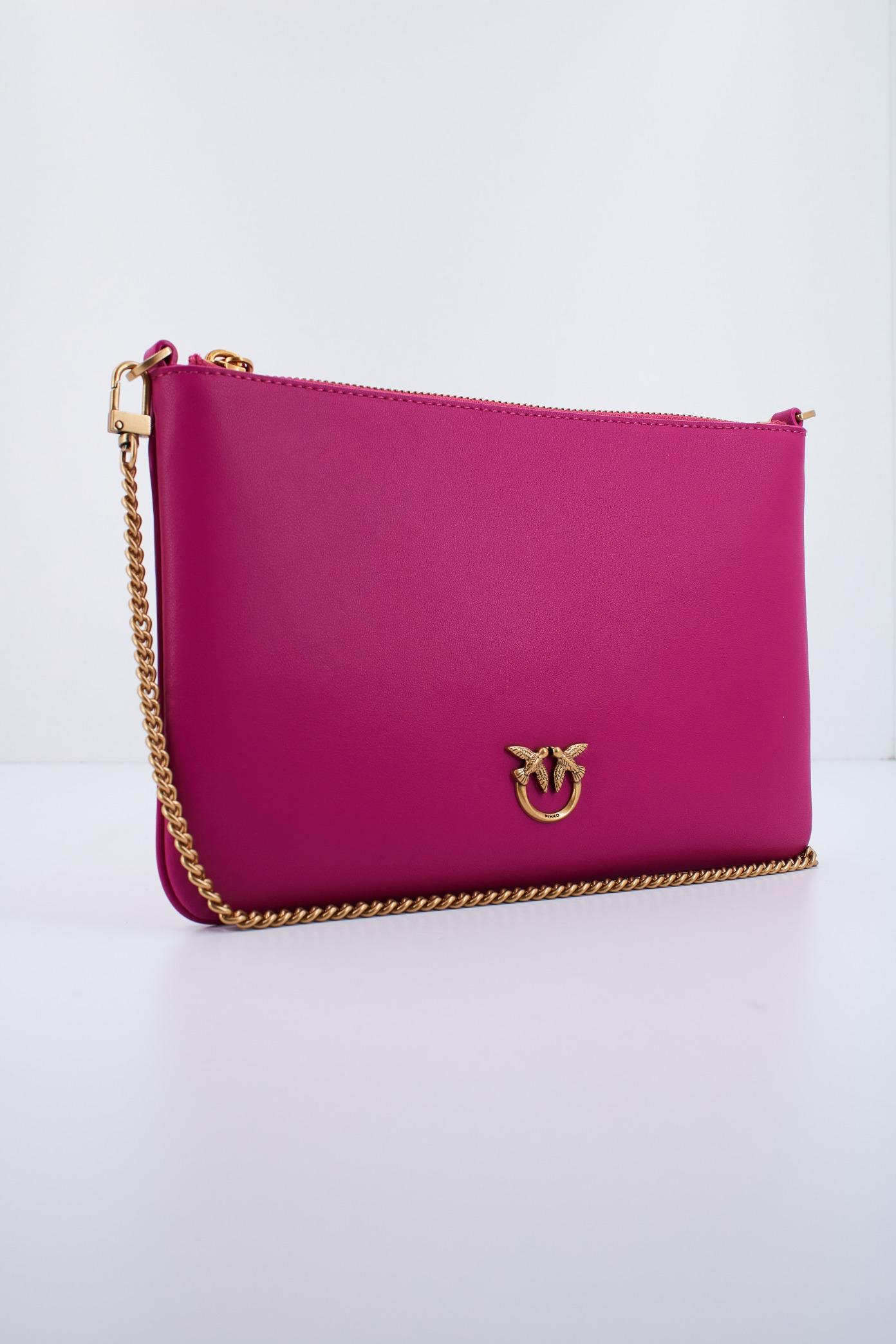 PINKO CLASSIC FLAT LOVE BAG SIMPLY en color ROSA  (3)