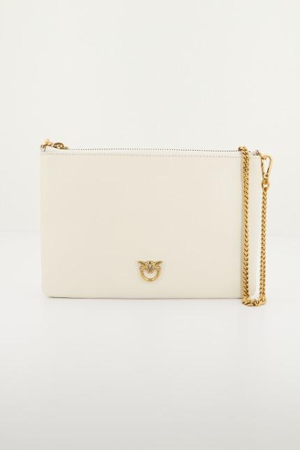 PINKO CLASSIC FLAT LOVE BAG SIMPLY en color BLANCO  (1)