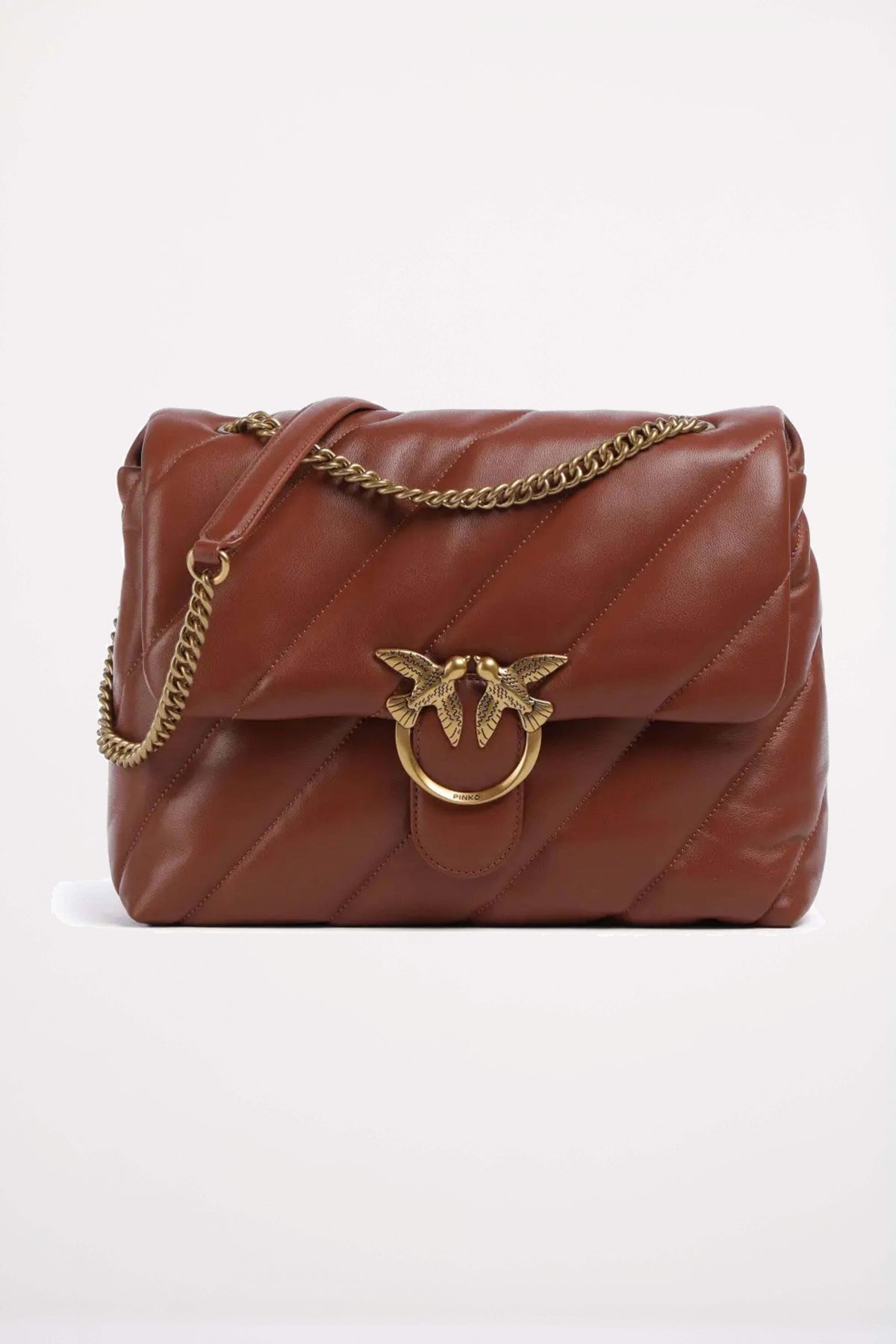 PINKO LOVE PUFF BIG CL SHEEP en color MARRON  (1)