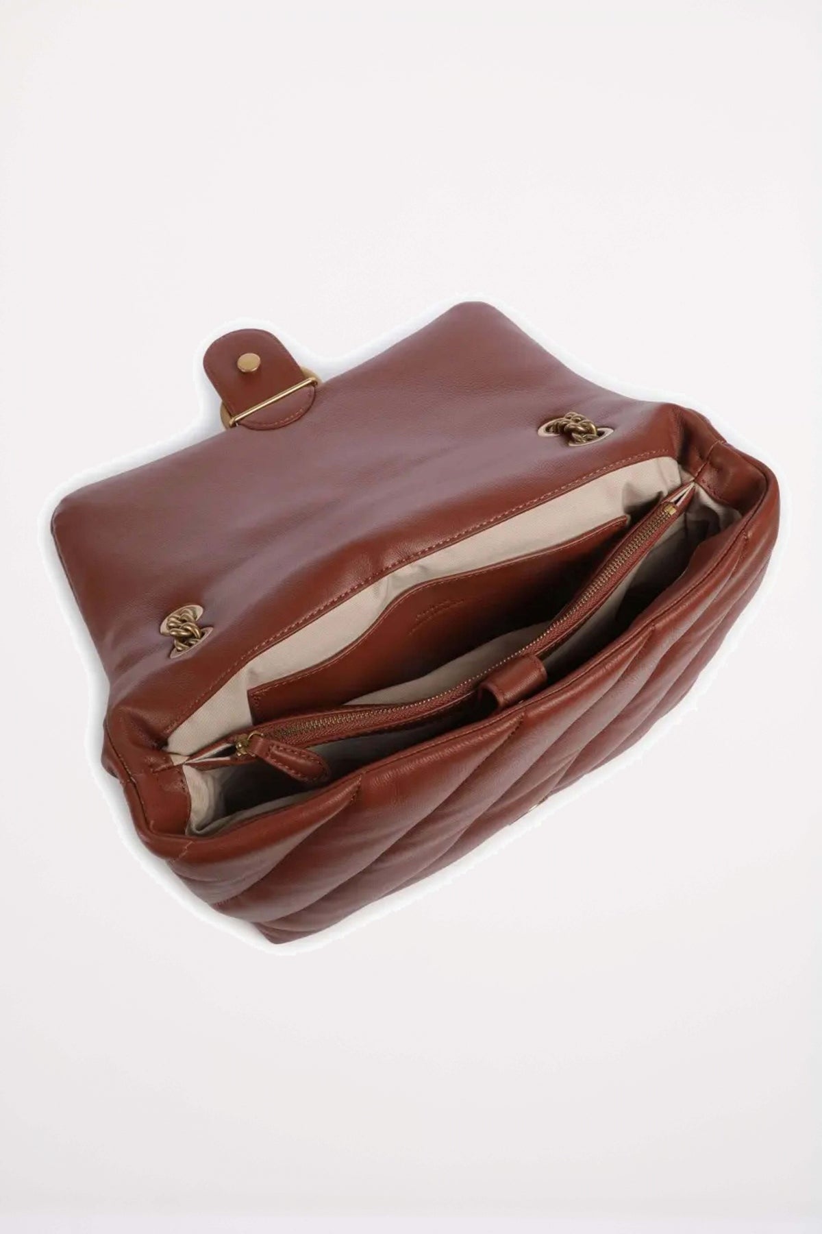 PINKO LOVE PUFF BIG CL SHEEP en color MARRON  (4)