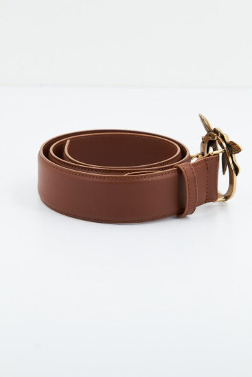 PINKO LOVE BERRY H BELT VITE en color MARRON  (2)