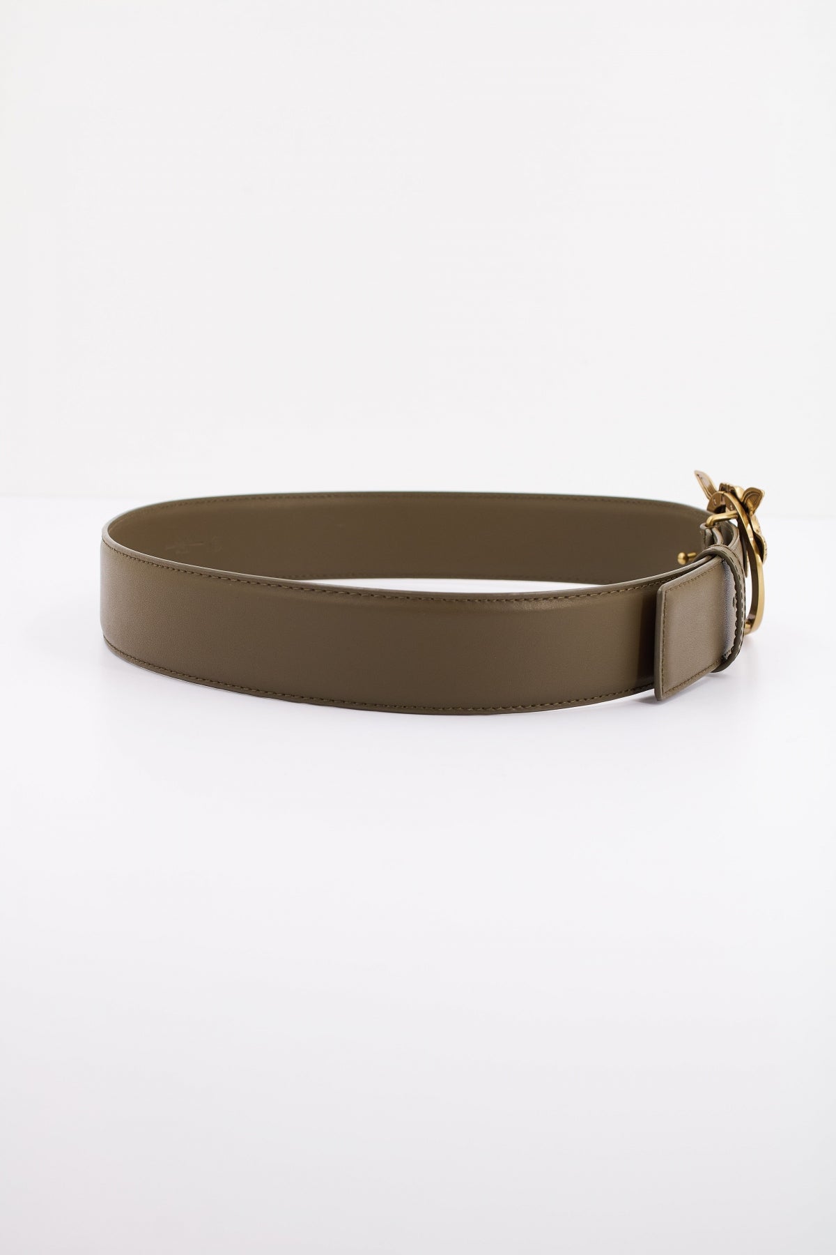 PINKO LOVE BERRY H BELT VITE en color VERDE  (2)