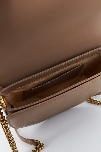 PINKO ROUND CLICK CLASSIC VIT en color MARRON  (4)