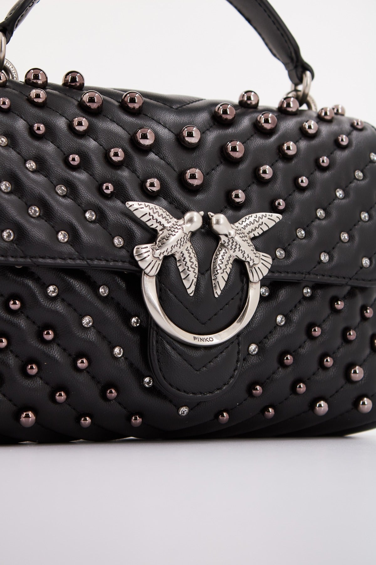 PINKO LOVE LADY PUFF MINI CL en color NEGRO  (4)