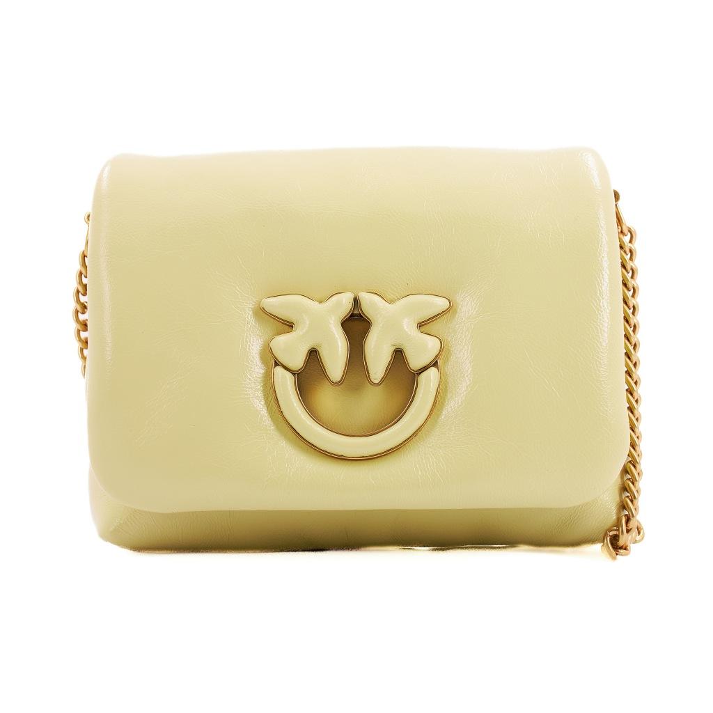 PINKO LOVE CLICK PUFF BABY SO en color AMARILLO  (4)