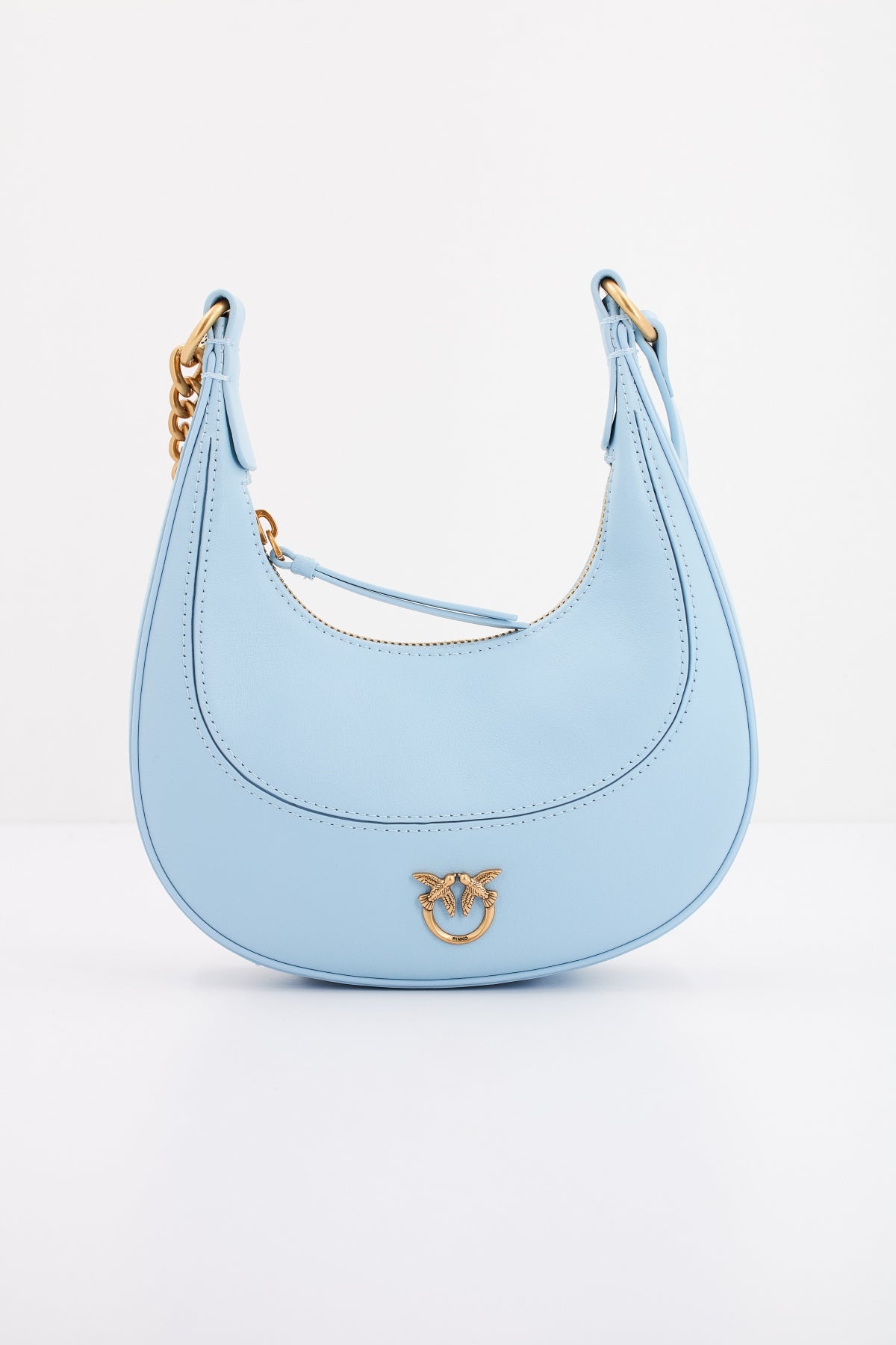 PINKO BRIOCHE HOBO MINI en color AZUL  (1)