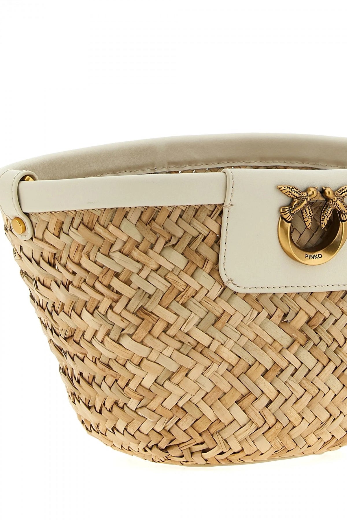 PINKO LOVE SUMMER BUCKET en color BLANCO  (3)