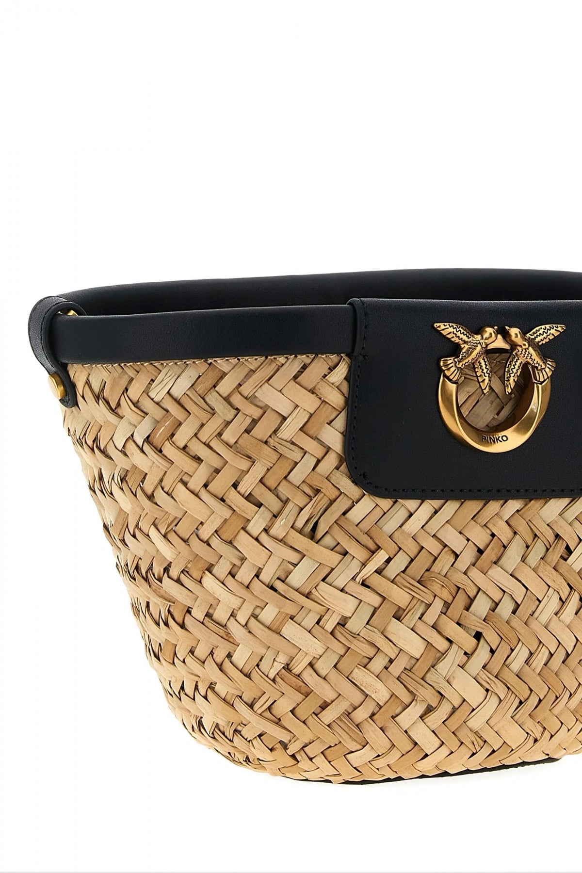 PINKO LOVE SUMMER BUCKET en color NEGRO  (3)
