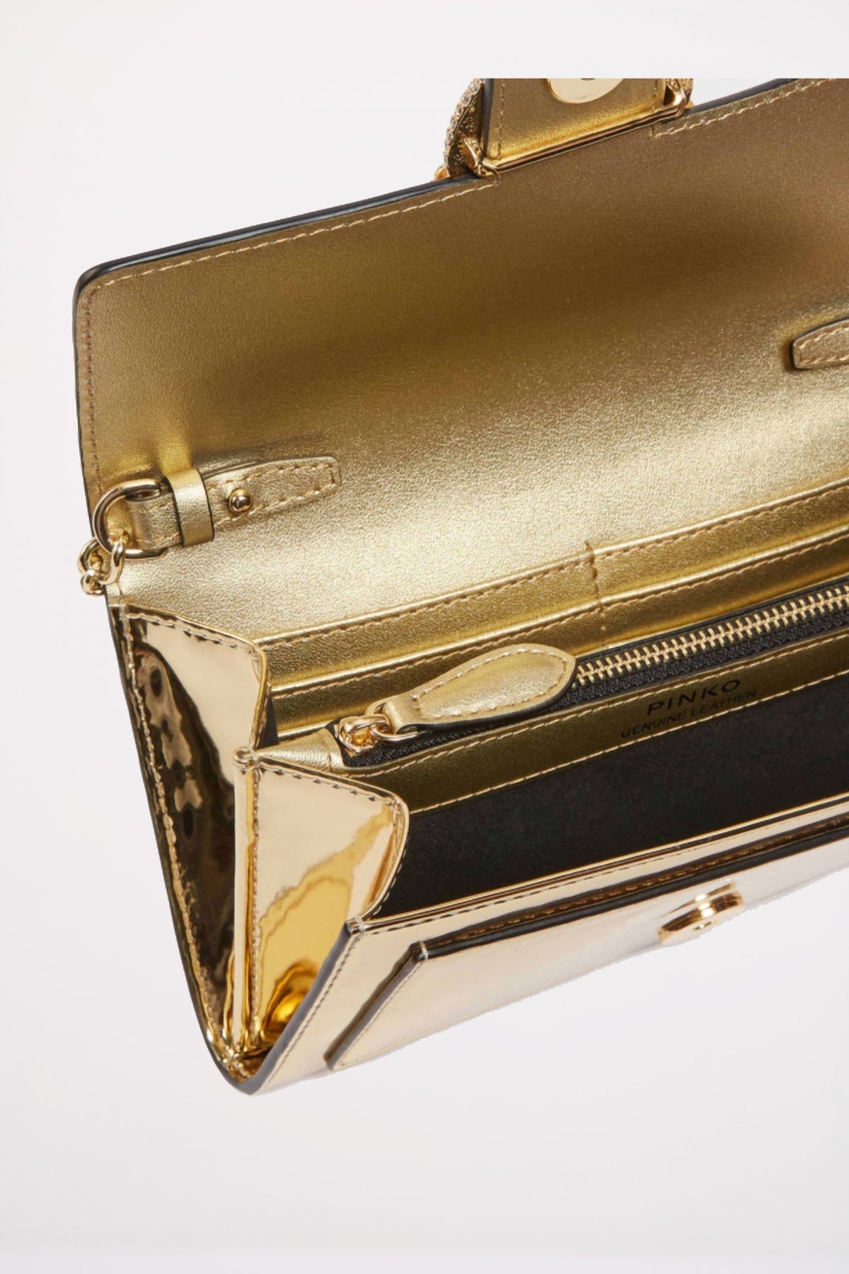 PINKO LOVE ICON WALLET C en color ORO  (3)