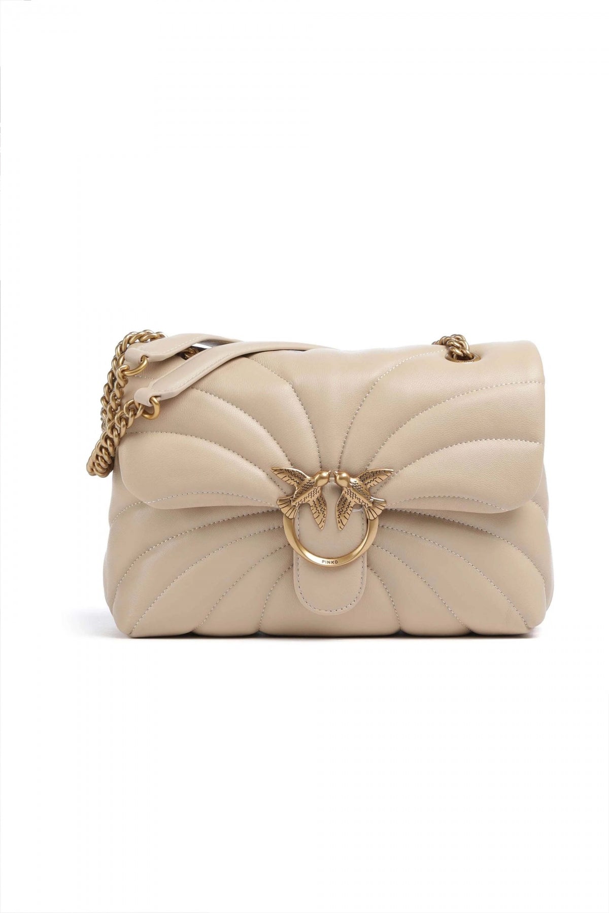 PINKO AEX LOVE MINI PUFF CL en color BEIS  (1)