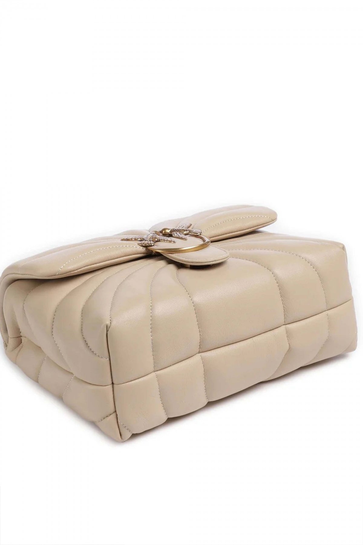 PINKO AEX LOVE MINI PUFF CL en color BEIS  (3)
