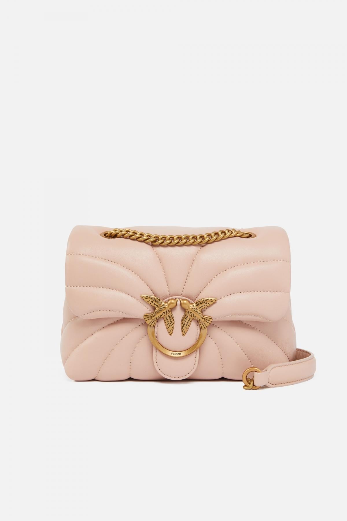 PINKO AEX LOVE MINI PUFF CL en color NUDE  (1)
