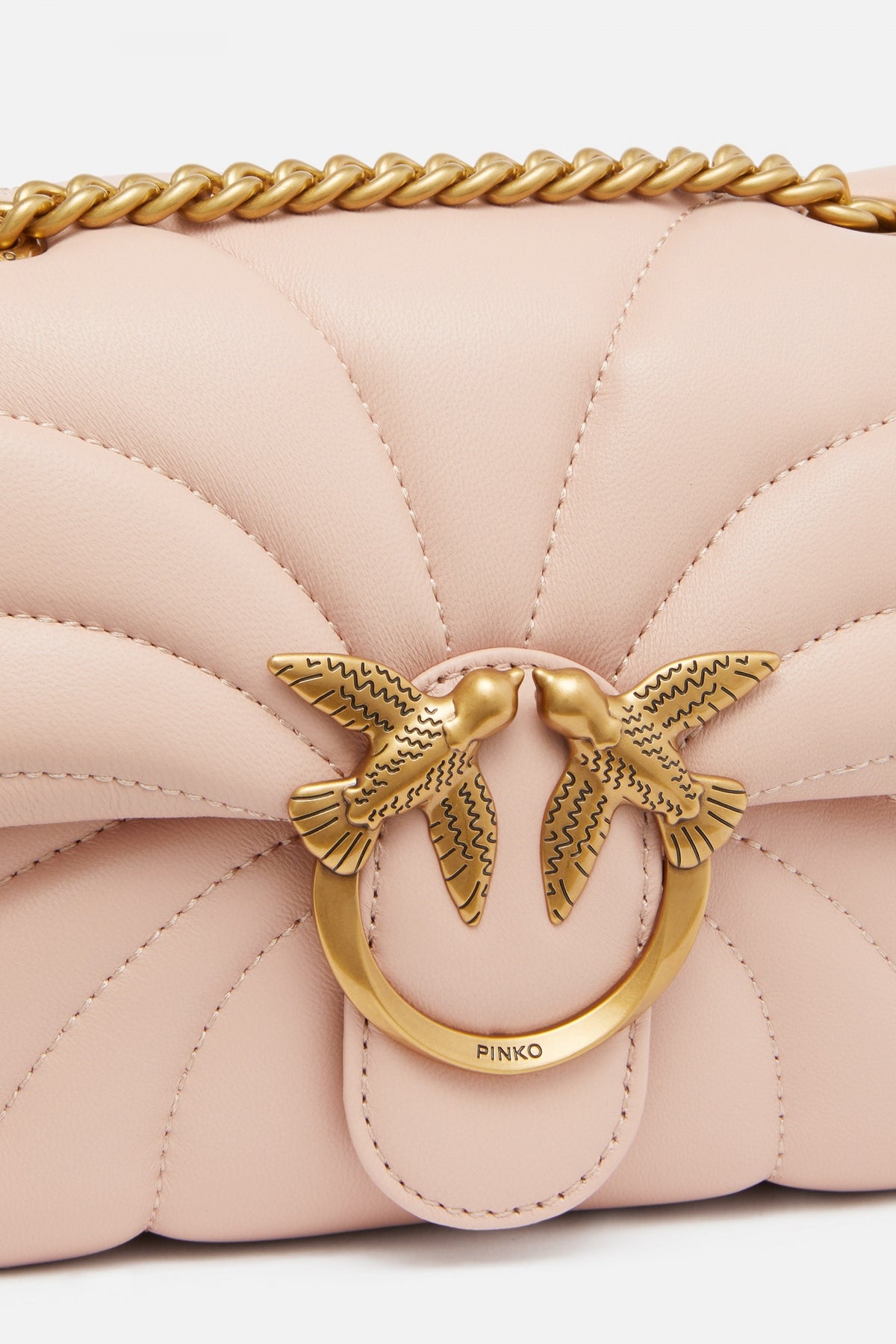 PINKO LOVE MINI PUFF CL en color NUDE  (3)