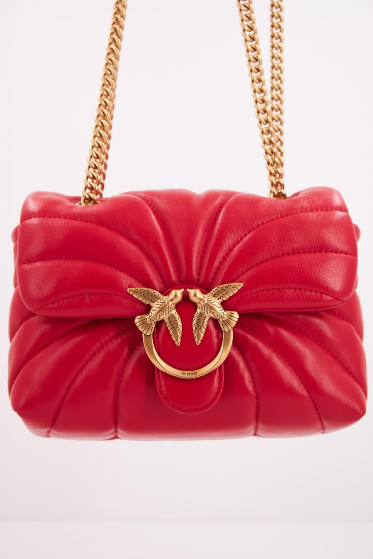 PINKO AEX LOVE MINI PUFF CL en color ROJO  (4)