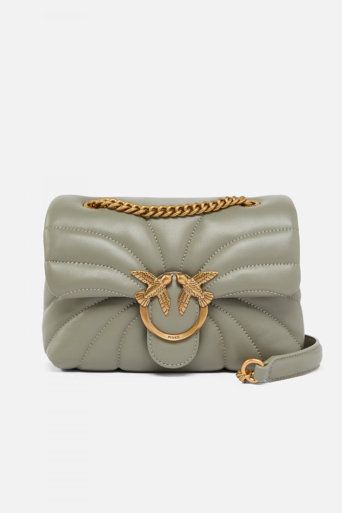 PINKO AEX LOVE MINI PUFF CL en color VERDE  (1)