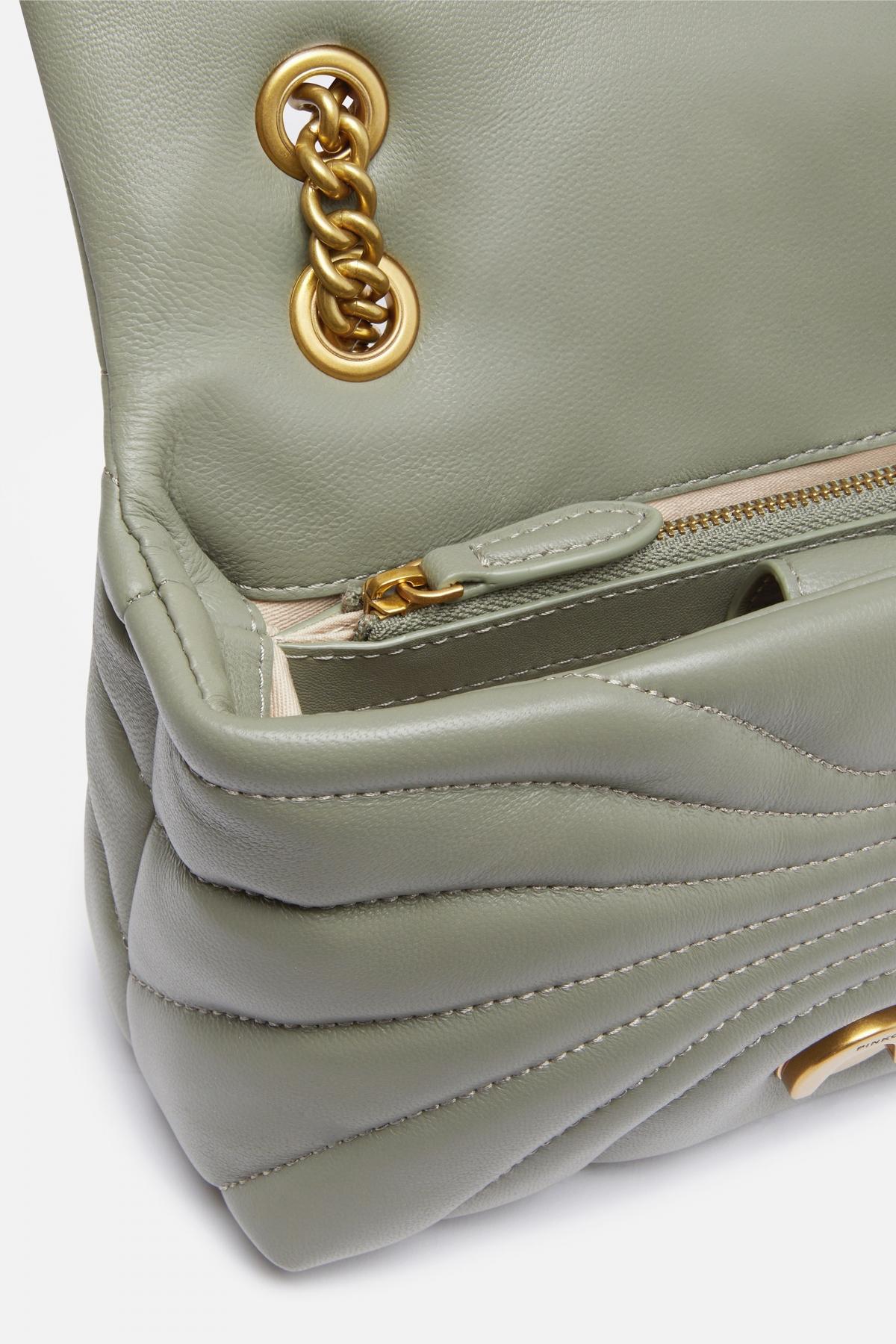 PINKO AEX LOVE MINI PUFF CL en color VERDE  (4)