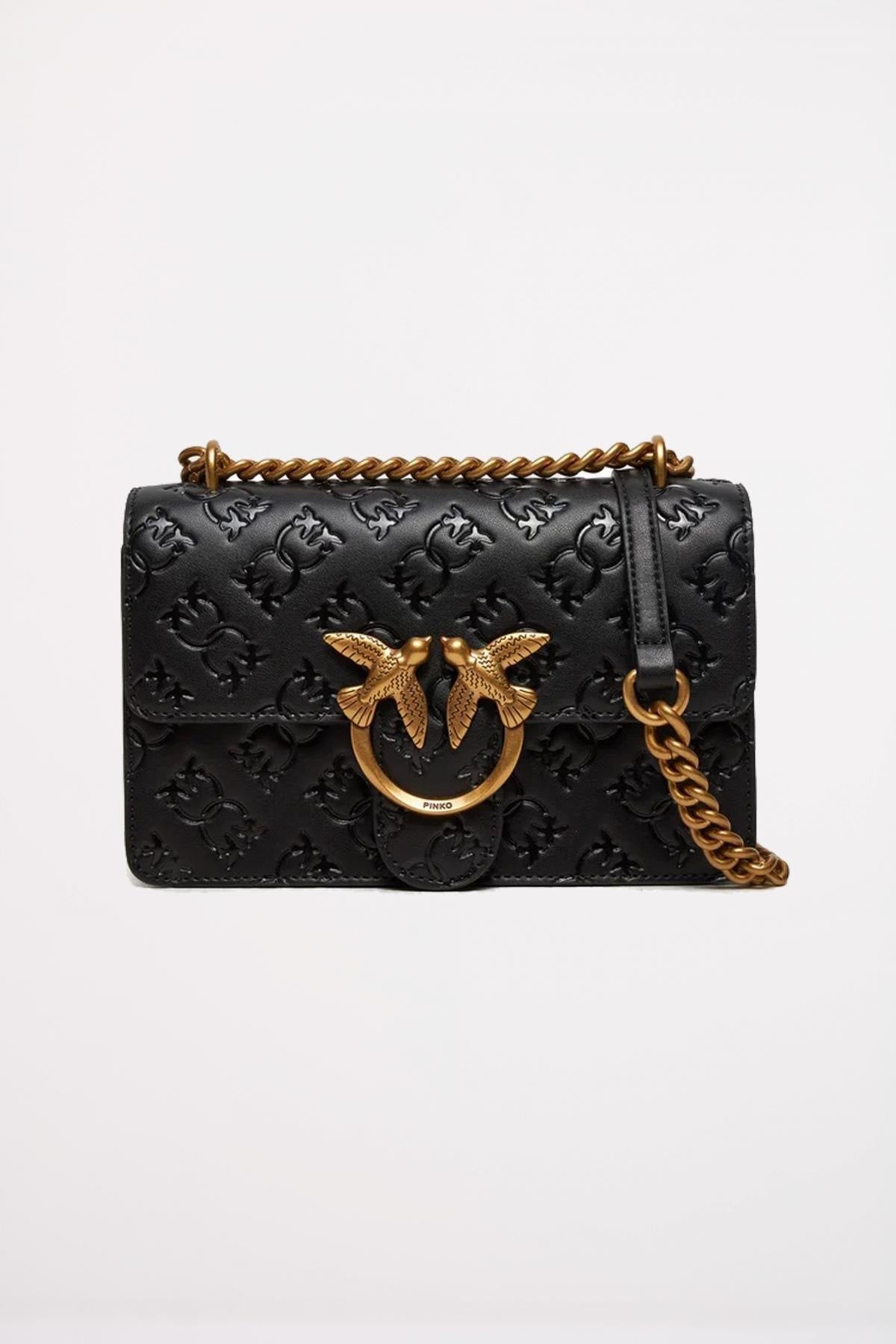 PINKO  LOVE ONE MINI DC en color NEGRO  (1)