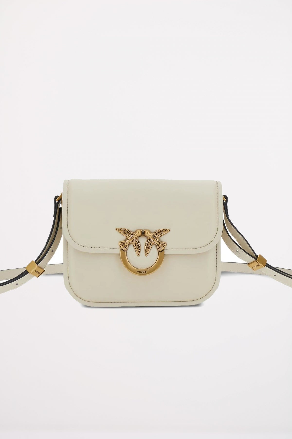 PINKO  LOVE BOX BAG FL M en color BLANCO  (1)
