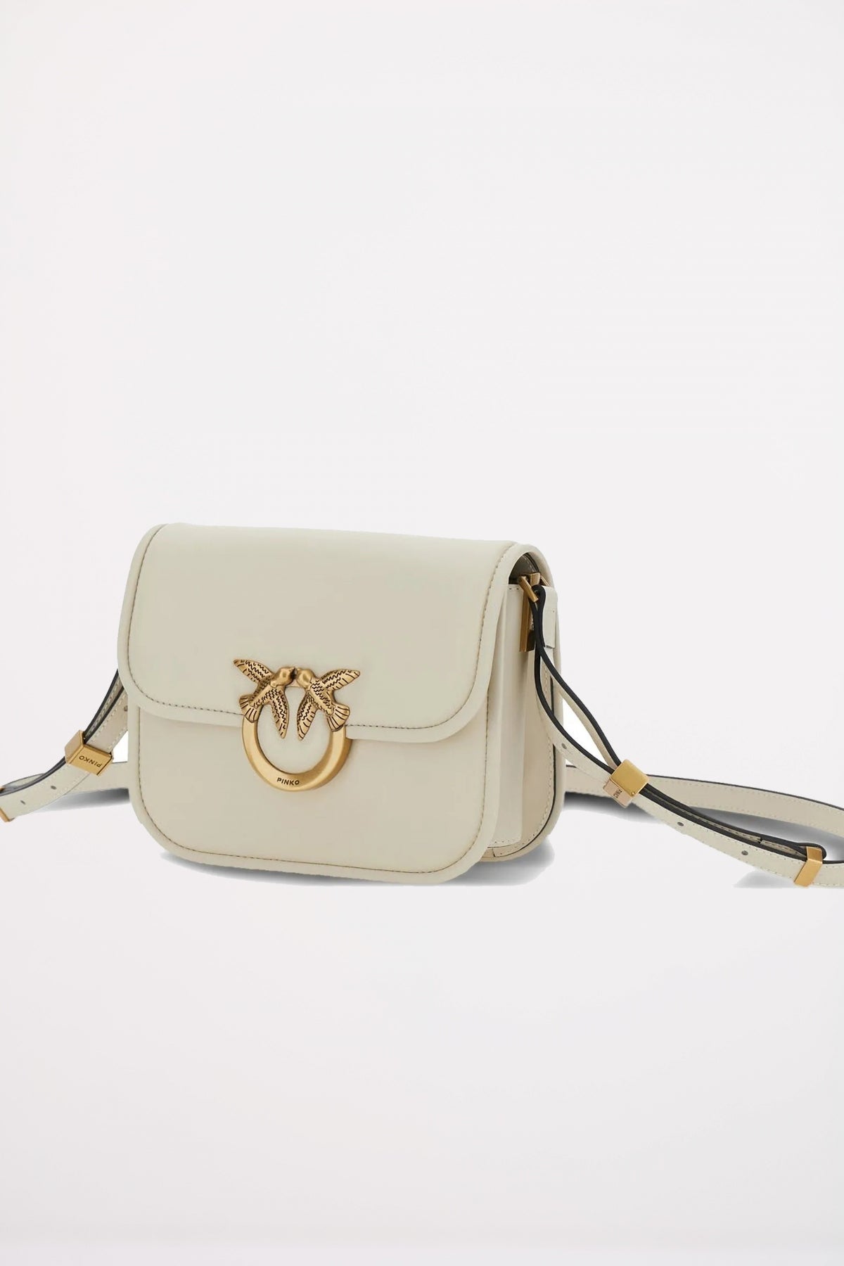 PINKO  LOVE BOX BAG FL M en color BLANCO  (3)